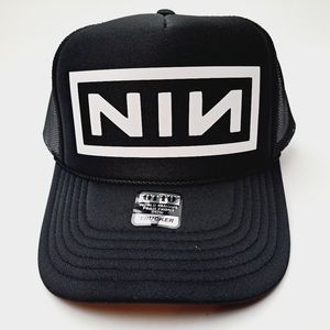 Nine Inch Nails Foam Trucker Mesh Snapback Cap Hat Black new